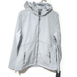NEW BALANCE | SPORT REFLECTIVE FLEECE LINED HOODIE JACKET | SILVER | SIZE M